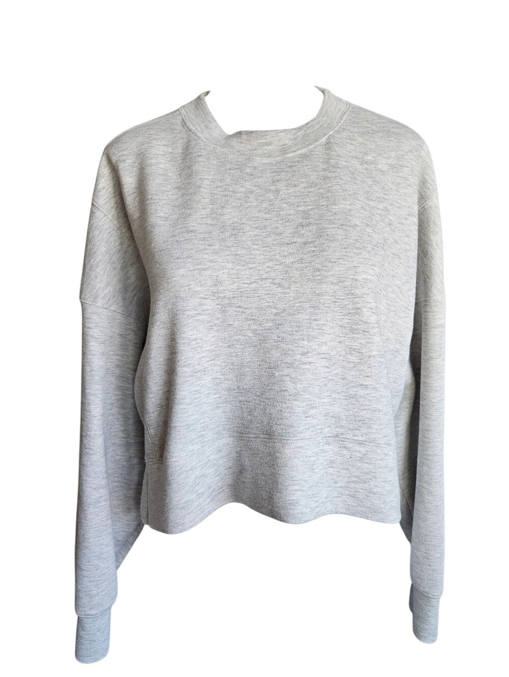 Abercrombie & Fitch YPB Crew Neck Cropped Sweatshirt Gray Workout Gym Medium